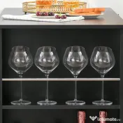 HOMCOM masa de bucatarie, 3 rafturi, 112x57x106cm, negru 