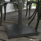Outsunny Bază Umbrelă 13.3kg, Ciment, Postament Lucios pentru Umbrelă Grădină, Negru | Aosom Romania