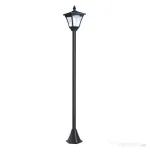 Outsunny Felinar de Grădină Led cu Panouri Solare, 120cm, Negru | Aosom Romania