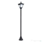 Outsunny Felinar de Gradina Led Panouri Solare, Negru, 120cm 