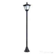 Outsunny Felinar de Gradina Led Panouri Solare, Negru, 120cm