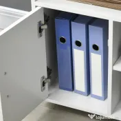 Homcom Dulap Imprimanta – Alb 60×50×65,5 cm cu Rafturi & Spatiu Depozitare