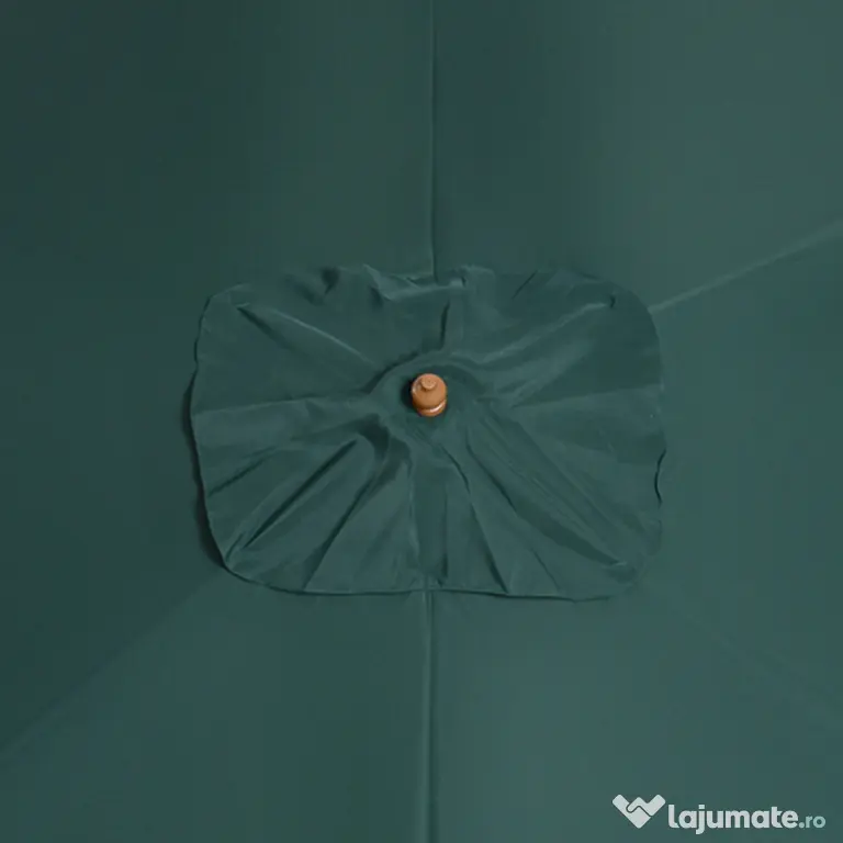 Outsunny Umbrelă din Lemn pentru Grădină, Verde, 2X3M, Design Elegant, Rezistentă la Intemperii | Aosom Romania