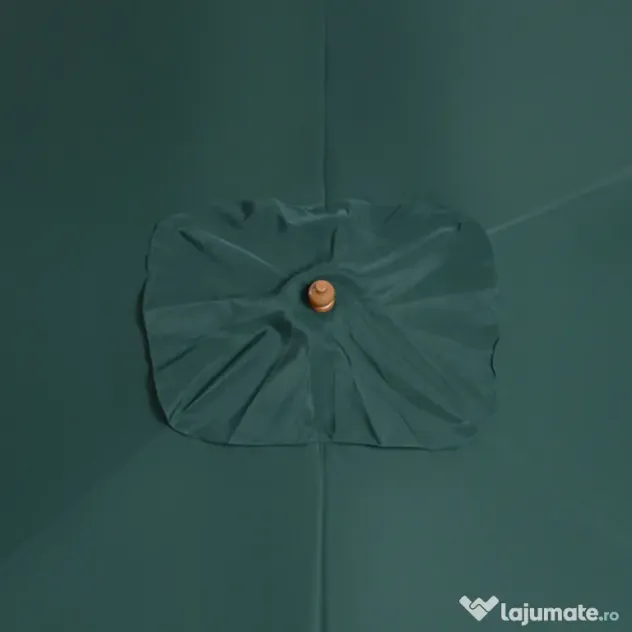Outsunny Umbrelă din Lemn pentru Grădină, Verde, 2X3M, Design Elegant, Rezistentă la Intemperii | Aosom Romania