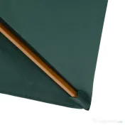 Outsunny Umbrelă din Lemn pentru Grădină, Verde, 2X3M, Design Elegant, Rezistentă la Intemperii | Aosom Romania 