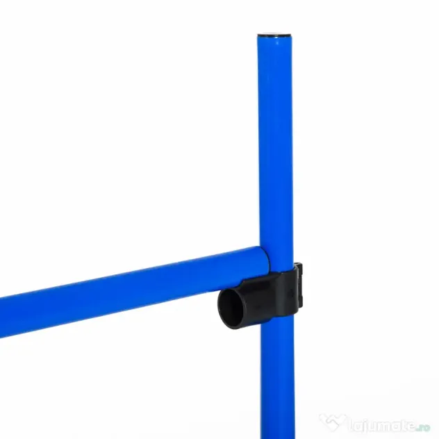 PawHut Set de 4 Obstacole Reglabile pentru Antrenamentul Câinilor, Înălțime Ajustabilă, pentru Dresaj și Agilitate, Albastru | Aosom Romania