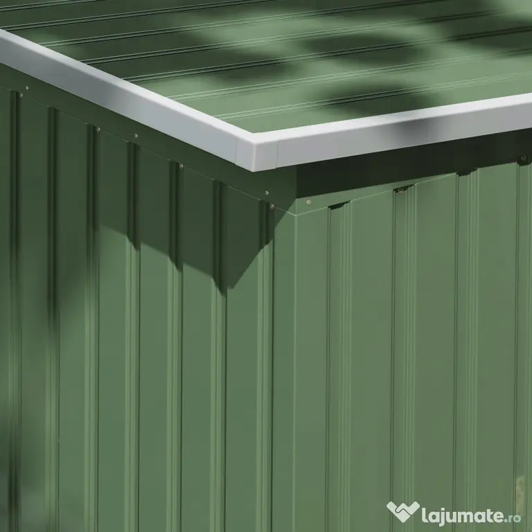 Outsunny, magazie pentru scule, casuta de gradina, sopron pentru unelte 280x130x172cm, Verde deschis | Aosom Romania