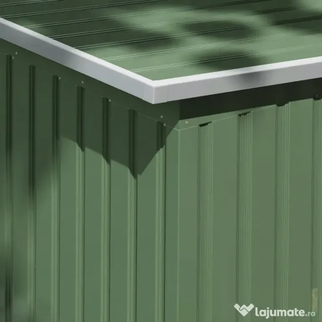 Outsunny, magazie pentru scule, casuta de gradina, sopron pentru unelte 280x130x172cm, Verde deschis | Aosom Romania