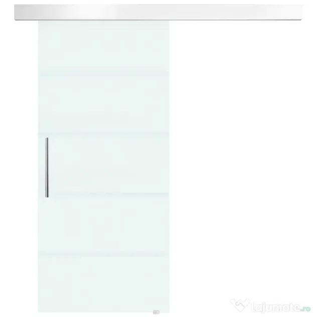 HOMCOM, usa glisanta din sticla securizata satinata, 90x205 cm | Aosom Romania