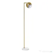 Homcom Lampadar Vintage – Abajur Reglabil, E27, Finisaj Auriu 