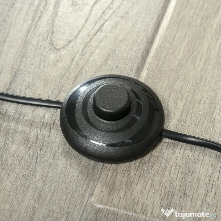 Lampa de podea cu structura metalica si abajur reglabil, din Metal si Marmura 38x26x165cm Auriu, Alb HOMCOM | Aosom RO