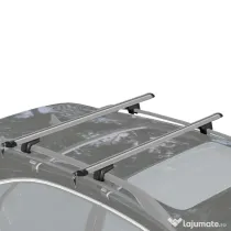 HOMCOM Bare transversale auto 135 cm, portbagaj blocabil cu 2 chei, compatibile cu șine laterale de 120 cm, argintie | Aosom Romania