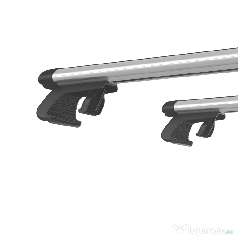 HOMCOM Bare transversale auto 135 cm, portbagaj blocabil cu 2 chei, compatibile cu șine laterale de 120 cm, argintie | Aosom Romania