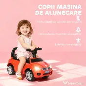 HOMCOM Mașinuță pentru Copii cu Volan, Mașină cu Faruri și Melodii Integrate, Vârstă 18-36 Luni, 63,5x28x36 cm, Roșu | Aosom Romania