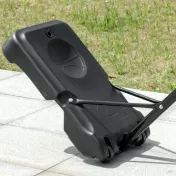 HOMCOM Cos Baschet Exterior cu Inaltime Reglabila 195-245cm, cu Roti si Panou din PE | Aosom Ro 