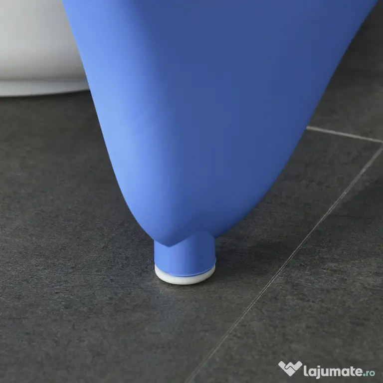 HOMCOM Cadă Pliabilă cu Indicator de Temperatură și Pernuță, Albastru, 81.5x50.5x23.5 cm, pentru Bebeluși 0-3 Ani | Aosom Romania