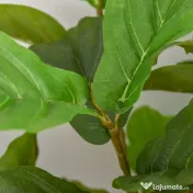 HOMCOM Ficus Artificial 130 cm de Interior si Exterior, Planta Artificiala cu efect Realist cu 78 de Frunze 