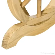 Outsunny Bancă de Grădină cu 2 Locuri, Design cu Roți, Bancă de Exterior din Lemn de Brad, pentru Terasă, Patio și Curte, 98x50x39,5 cm, Aspect Lemn Natural | Aosom Romania 