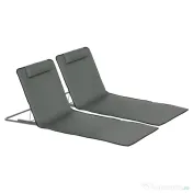 Outsunny Set 2 Saltele de Plaja Pliabile cu Spatar Reglabil 