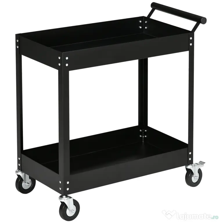 Durhand Carucior Scule Rulant – Otel 150 kg, cu Roti pentru Garaj