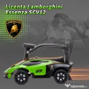 Aiyaplay Masinuta Copii 2‑in‑1 – Lamborghini Verde cu Volan & Claxon 