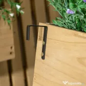 Jardiniera Lemn Exterior – Verticala cu 3 Ghivece Detasabile