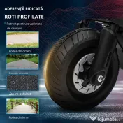HOMCOM Motocicleta electrica cu roti de antrenament, jucarie in aer liber pentru 3-5 ani - negru 
