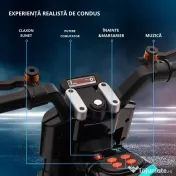 HOMCOM Motocicleta electrica cu roti de antrenament, jucarie in aer liber pentru 3-5 ani - negru 