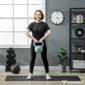 SportNow Kettlebell 10kg – PU cu Nisip, Baza Stabila & Maner Ergonomic 