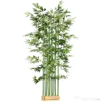 HOMCOM Bambus Artificial, Plantă Decorativă, Aspect Realist, Ușor de Întreținut, Pentru Casă, 180 cm, Verde | Aosom Romania