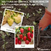 Outsunny Folie pentru Mulcire 60g/m², Respirabilă și Anti-UV din Polipropilena, 100x2 m, Negru 