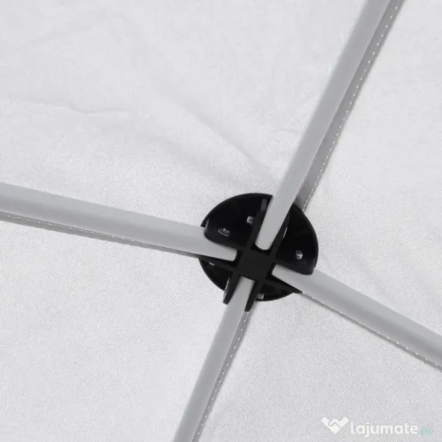 Outsunny Pavilion Pop Up Rezistent la Apă 2.45x2.45m cu Frânghii și Cuie din Oțel, Material Oxford, Albastru | Aosom Romania