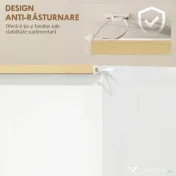 HOMCOM Dulap Slim pentru 18 Pantofi, 3 Sertare cu 2 Rafturi Reglabile Alb | Aosom Romania