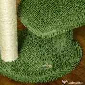Copac de 55,5cm in Forma de Cactus pentru Pisici de Interior, Turn pentru Pisici cu Stalpi de Zgariat, Pat, Minge, Verde PawHut | Aosom Romania