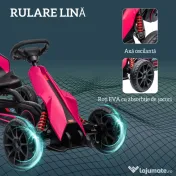 Homcom Kart Copii cu Pedale – Scaun Reglabil, Roti EVA 100×58×58.5 cm | Aosom Romania 