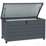 Outsunny Cutie de depozitare 331 de litri pentru exterior cu roti