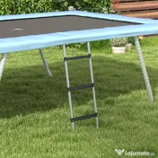 SPORTNOW Scară Acces Trambulină 3 Trepte sau 2 Trepte Late Capacitate 120kg 97x32cm | Aosom Romania 
