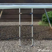 SPORTNOW Scară Acces Trambulină 3 Trepte sau 2 Trepte Late Capacitate 120kg 97x32cm | Aosom Romania 