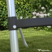 SPORTNOW Scară Acces Trambulină 3 Trepte sau 2 Trepte Late Capacitate 120kg 97x32cm | Aosom Romania 