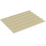 Outsunny Husă pentru Pergolă Gazebo 4x3 m din Poliester Respirable Bej cu 10 Orificii de Drenaj