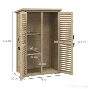 Outsunny Magazie de Gradina din Lemn, Dulap de Depozitare | Aosom Romania