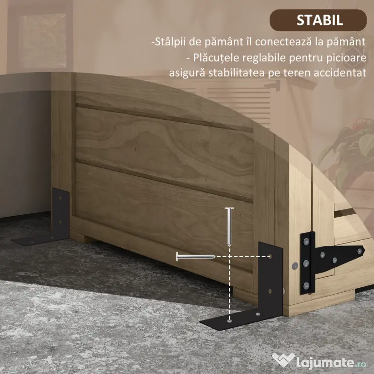 Outsunny Magazie de Gradina din Lemn, Dulap de Depozitare | Aosom Romania