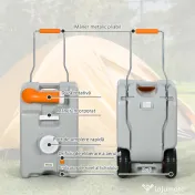 Rezervor Apă 22L Camping Roți Gri | Aosom Romania