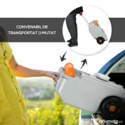 Rezervor Apă 22L Camping Roți Gri | Aosom Romania