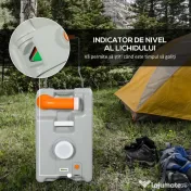 Rezervor Apă 22L Camping Roți Gri | Aosom Romania