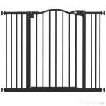 PawHut Poartă Extensibilă pentru câini fără șuruburi, Poartă de Siguranță Reglabilă, 94-100x78 cm, Negru | Aosom Romania