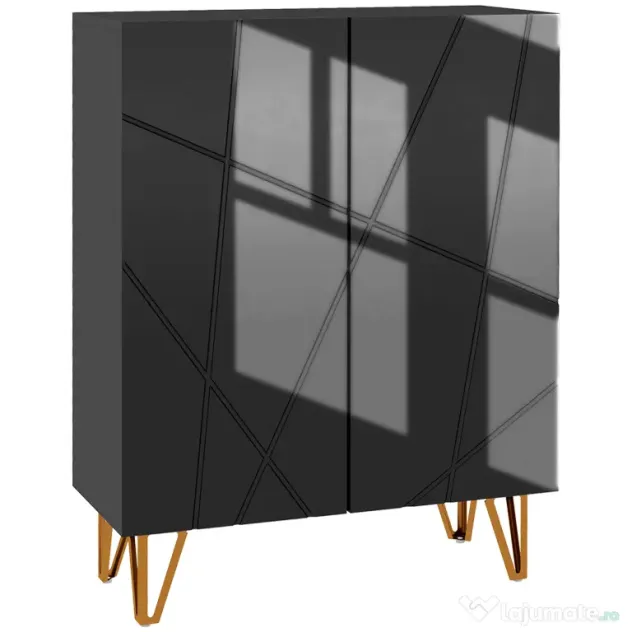 HOMCOM Dulap Îngust pentru Pantofi, Dulap Subțire pentru Depozitarea a 15-20 de Pantofi, 95x72x31.5 cm, Negru | Aosom Romania