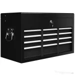 HOMCOM Cutie pentru Scule cu 6 Sertare din Oțel cu Încuietoare, 60x26x34cm, Negru