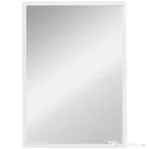 HOMCOM Oglindă de Perete Dreptunghiulară cu Cârlige, din Sticlă și MDF, 50x70 cm, Alb