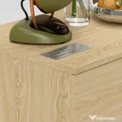 HOMCOM Comodă cu 6 Sertare, Unitate de Depozitare pentru Dormitor, Living, 110x40x75 cm, Lemn Natural | Aosom Romania 